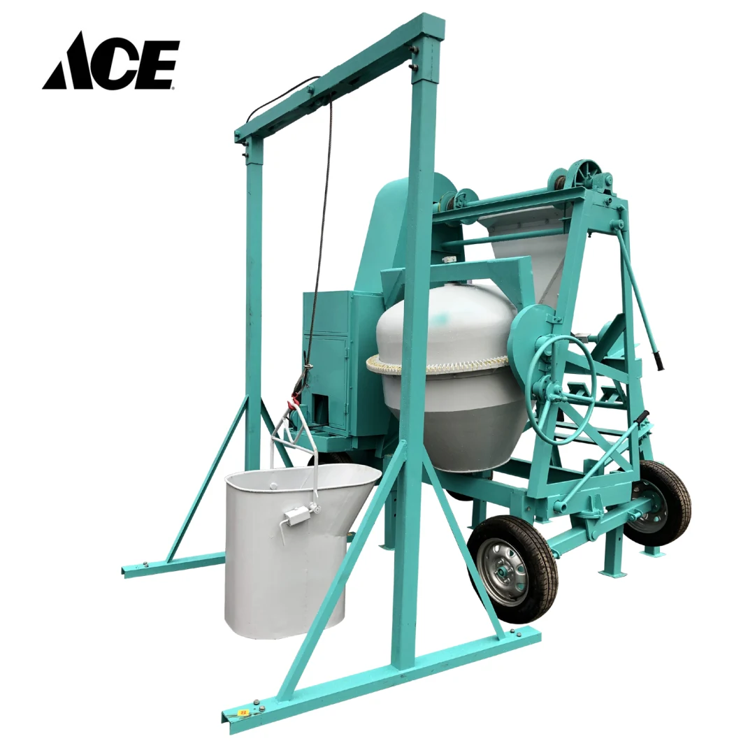 Lift Bucket Mobile Concrete Mixer/Lift Hopper Concrete Mixer