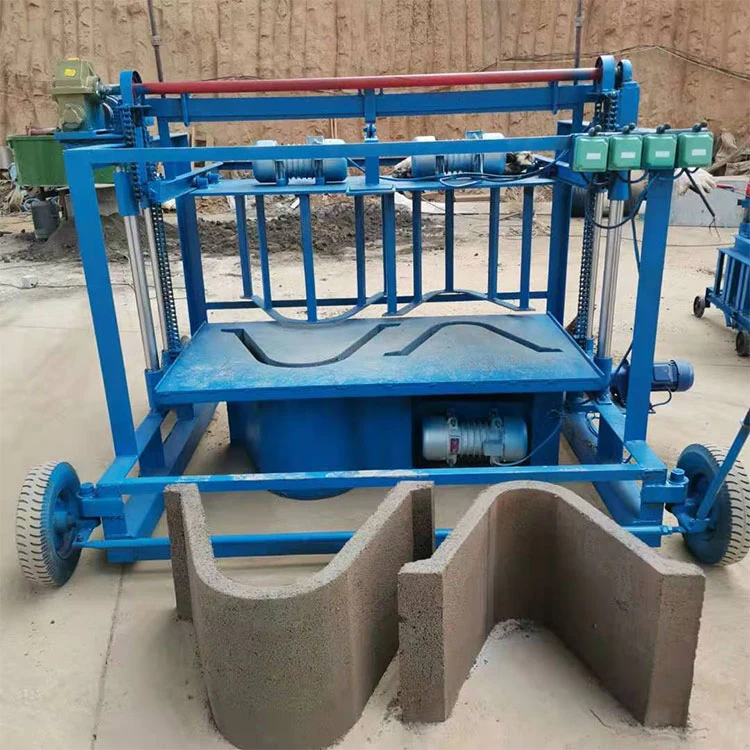 Electric Diesel Engine Manual Solid Concrete Hollow Brick / Block Making Machine for Sale