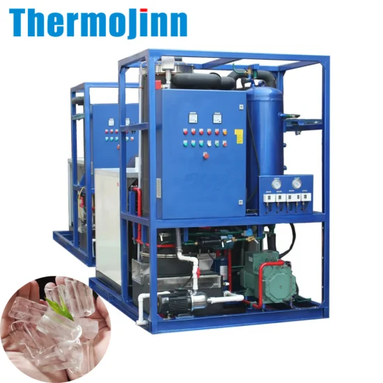 Thermojinn 1-40 Ton/ 24 horas Comercial Industrial Flake / Tube / Block Cube Máquina para fabricar hielo para procesamiento de alimentos y pesca