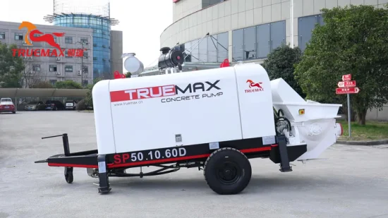 Truemax Machine Sp50.10.60d Maquinaria de hormigón Putzmeister Remolque estacionario Bomba de hormigón de cemento diésel a la venta