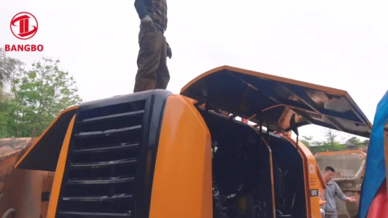 Máquina de hormigón Bomba de remolque de hormigón estacionaria Bomba de cemento diésel Bomba de hormigón pequeña